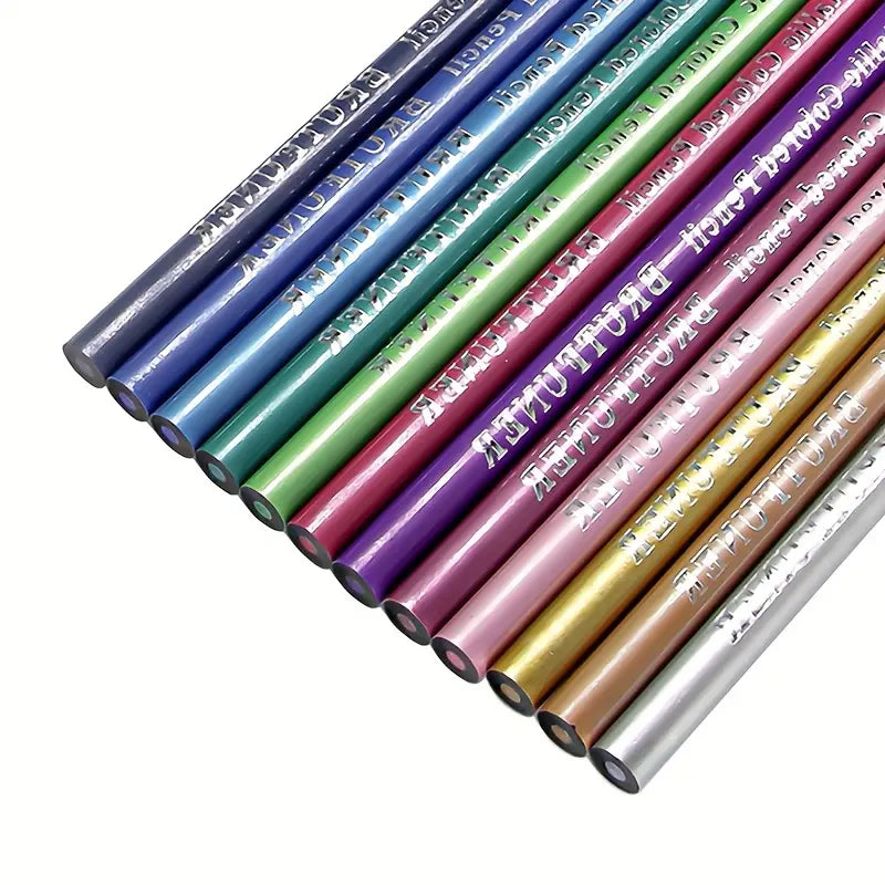 Crayons de couleur métalliques