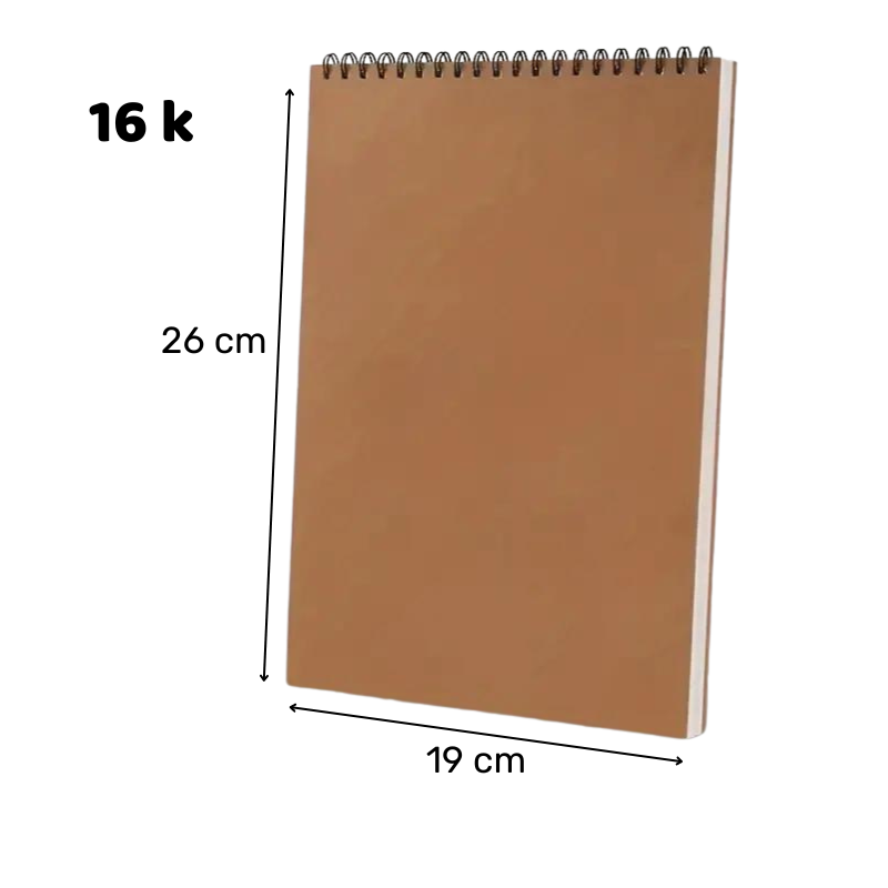 Carnet Croquis à spirale 160g