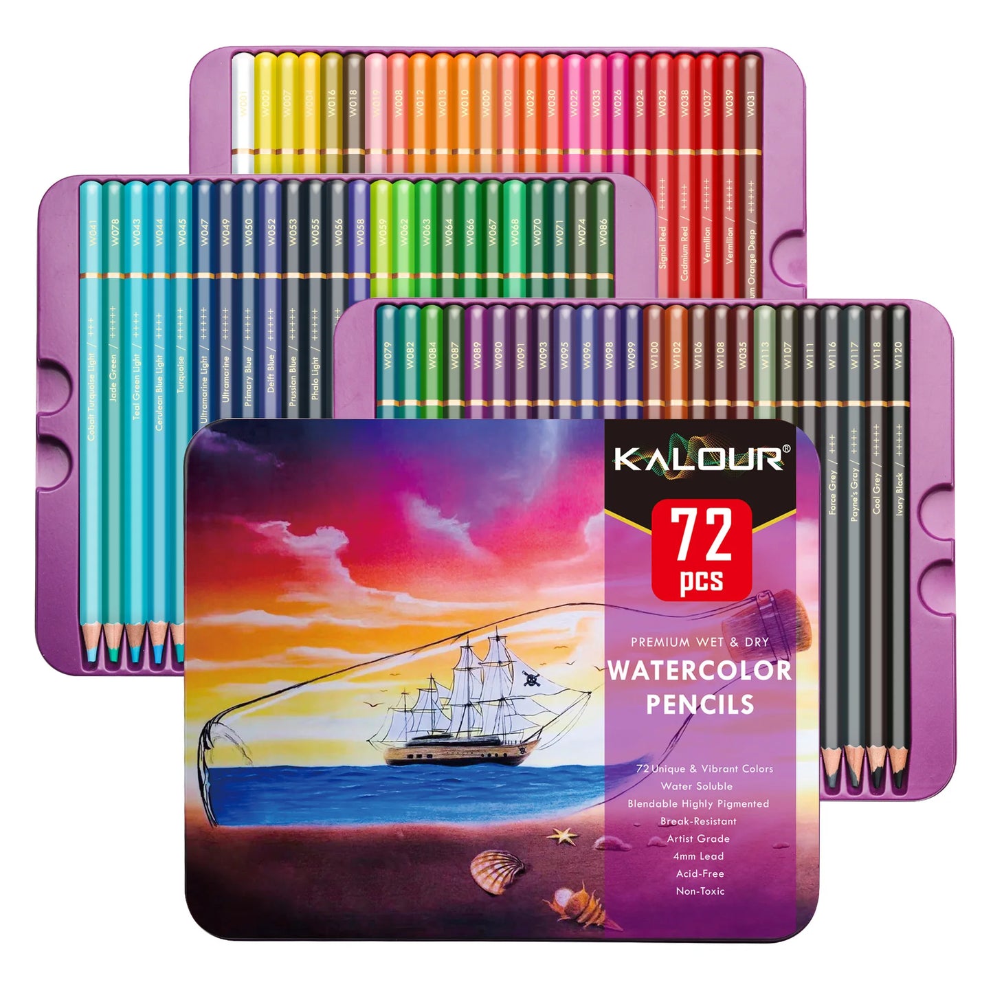 Crayons de couleur Aquarellable Premium