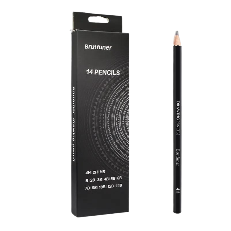 Crayons noir différentes duretés