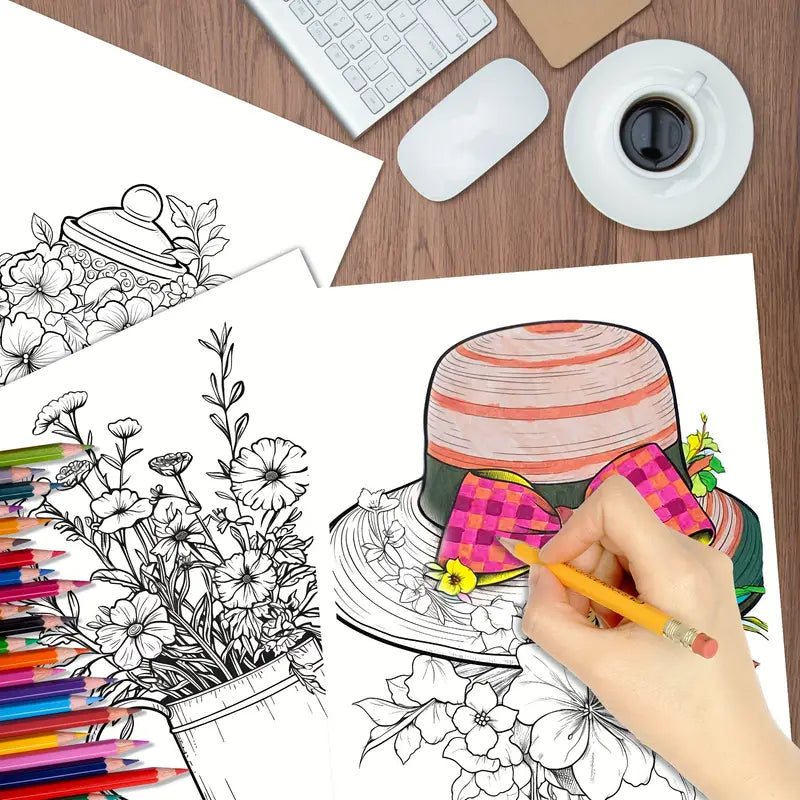 Livre de coloriage art thérapie