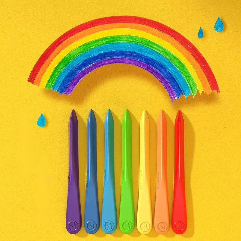 Crayons de Couleur Non Toxiques en Plastique
