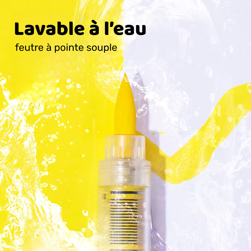 Feutres acrylique pointe fine et souple