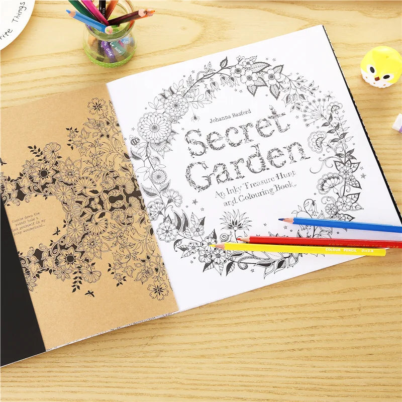 Cahier de coloriage Secret Garden Art thérapie