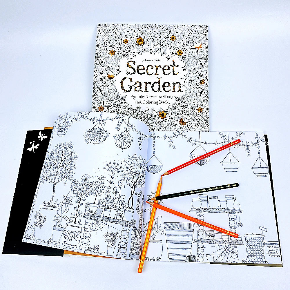 Cahier de coloriage Secret Garden Art thérapie