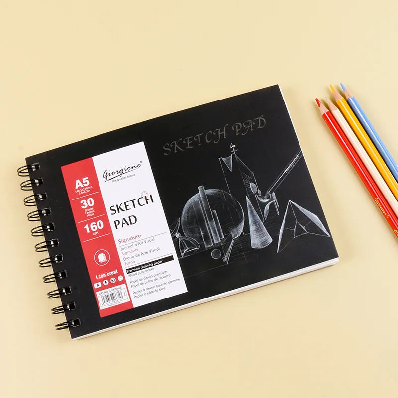 Carnet de Croquis Spirale Haute Qualité 160g