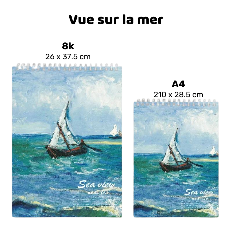 Carnet de dessin à thème paysage