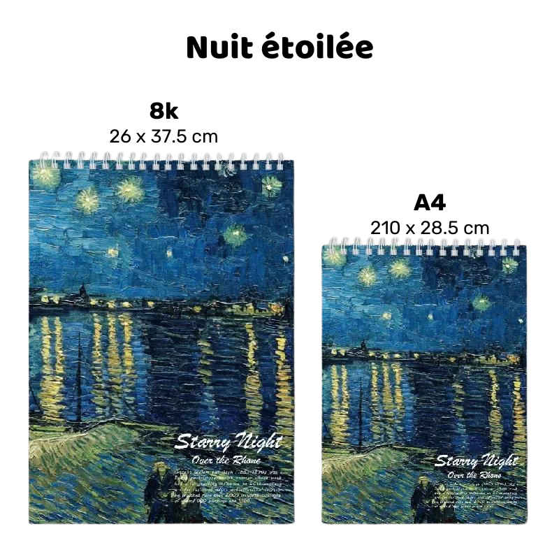 Carnet de dessin à thème paysage