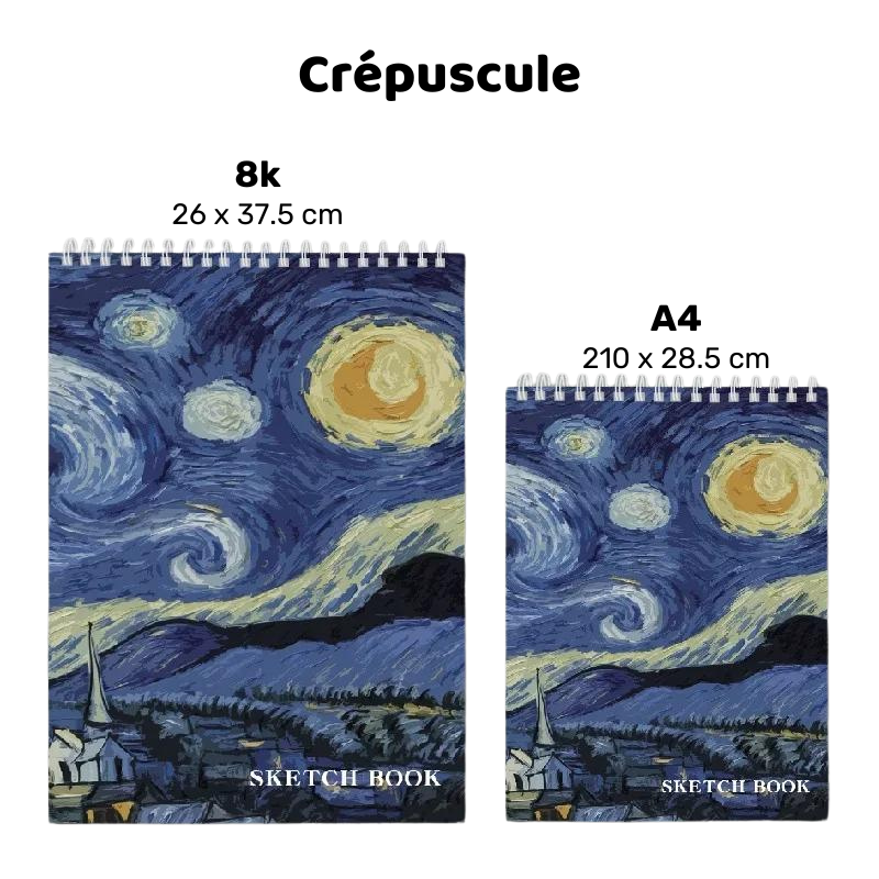 Carnet de dessin à thème paysage