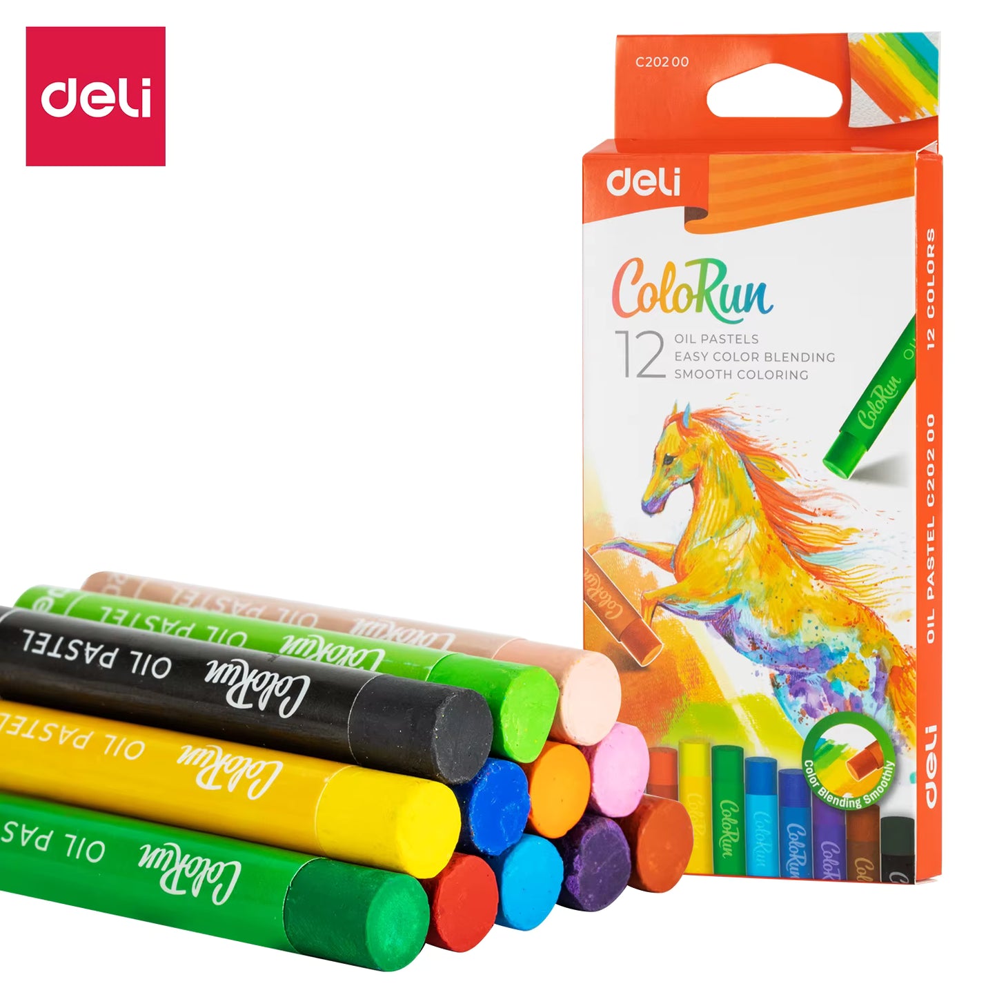 Pastels doux à l'huile