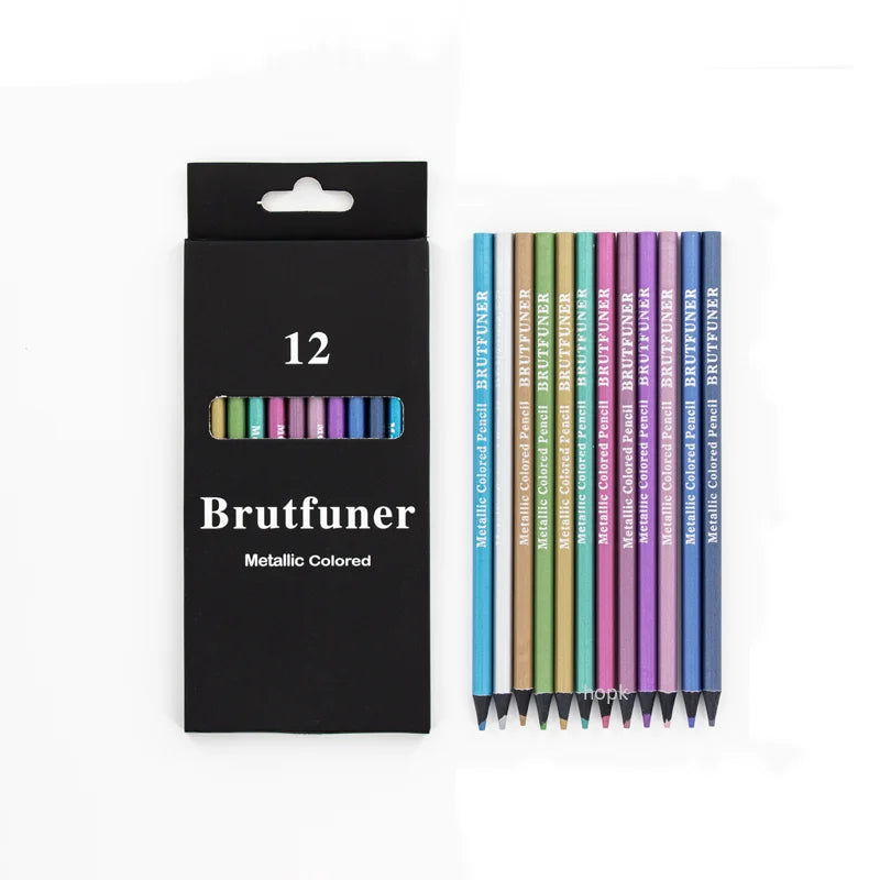 Crayons de couleur métalliques