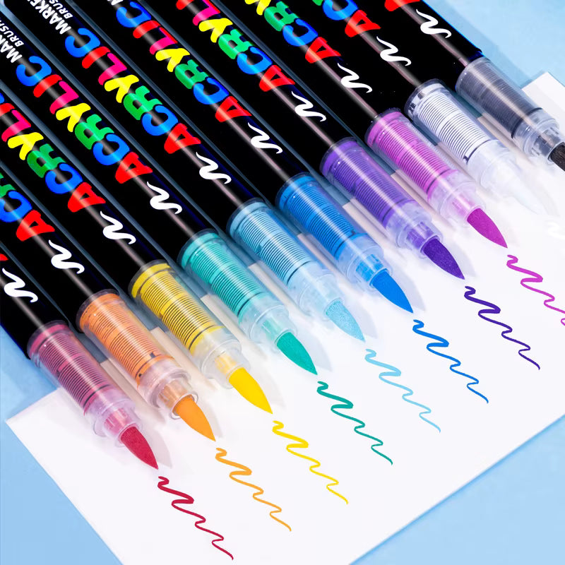 Feutres acrylique pointe fine et souple
