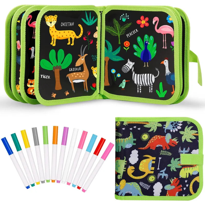 Carnet de Dessin Effaçable pour Enfants