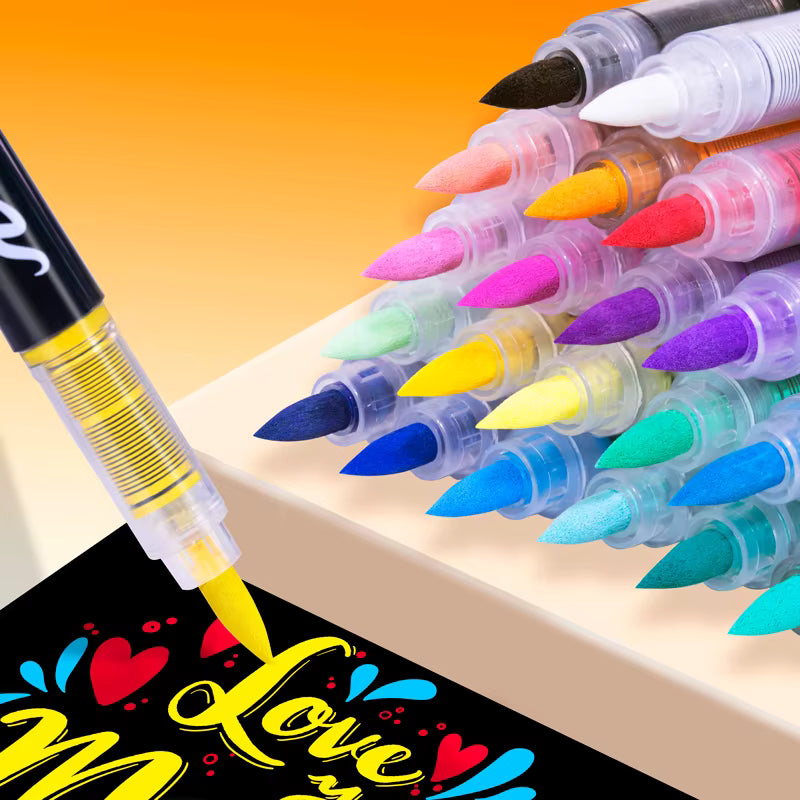 Feutres acrylique pointe fine et souple