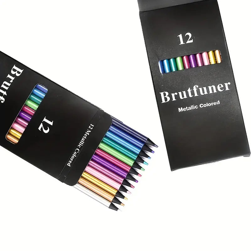 Crayons de couleur métalliques