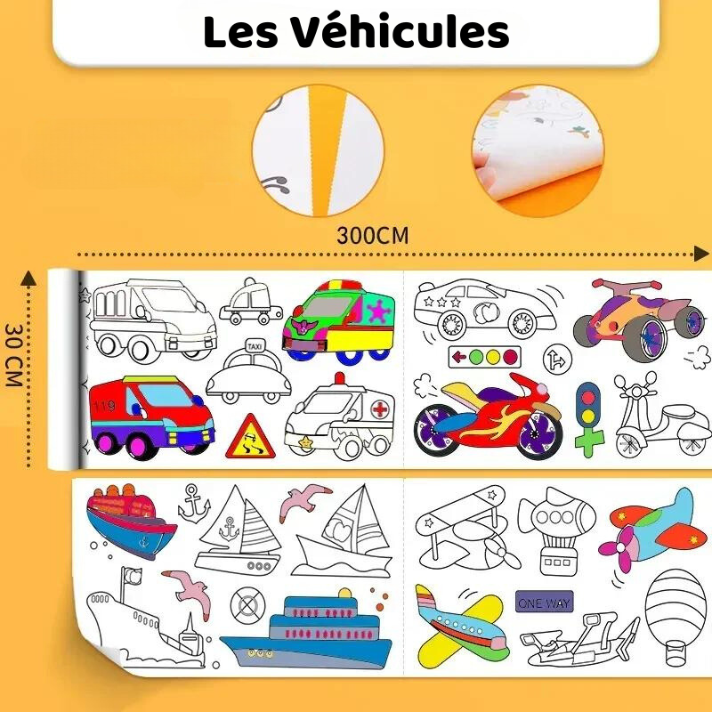 Rouleau à Colorier Adhésif