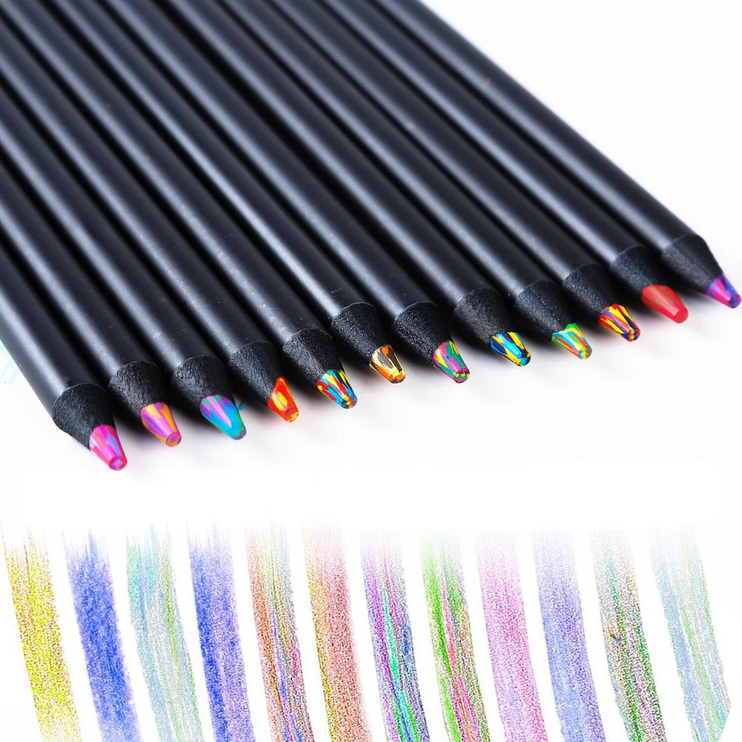 Crayons arc-en-ciel 7 Couleurs pour enfant