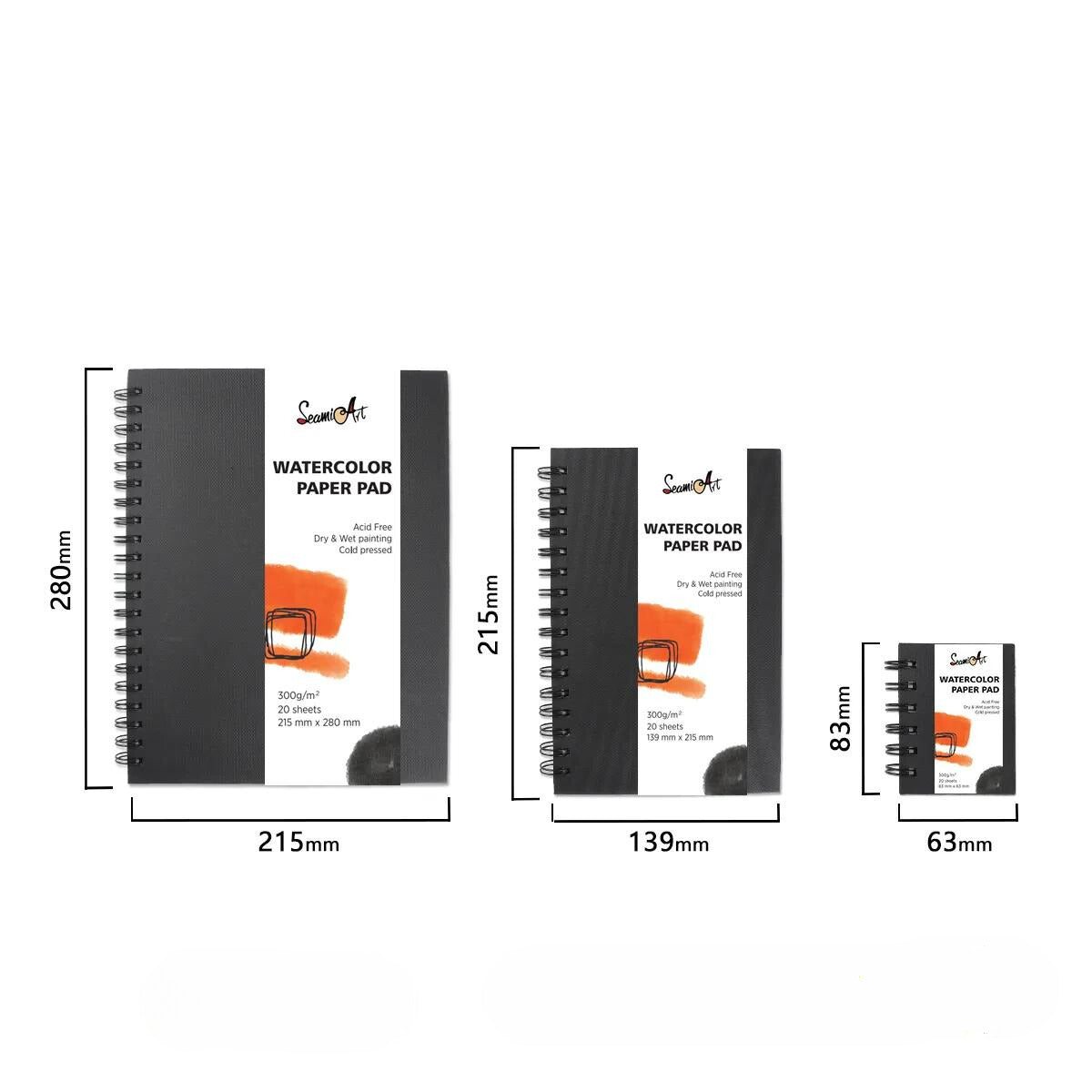Carnet dessin spirale 300g