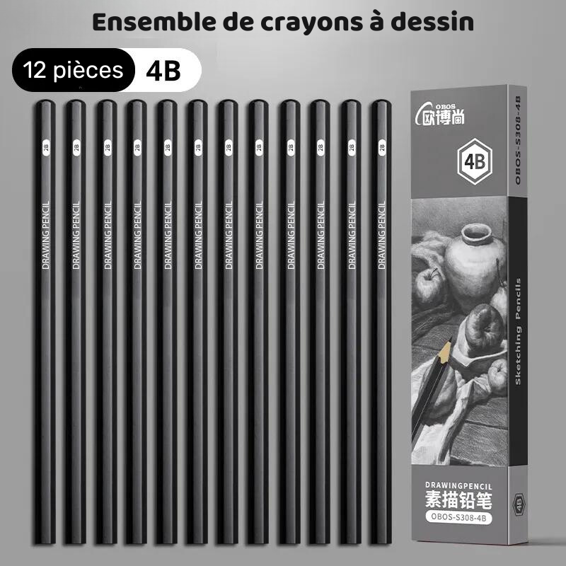 Crayons noir intense