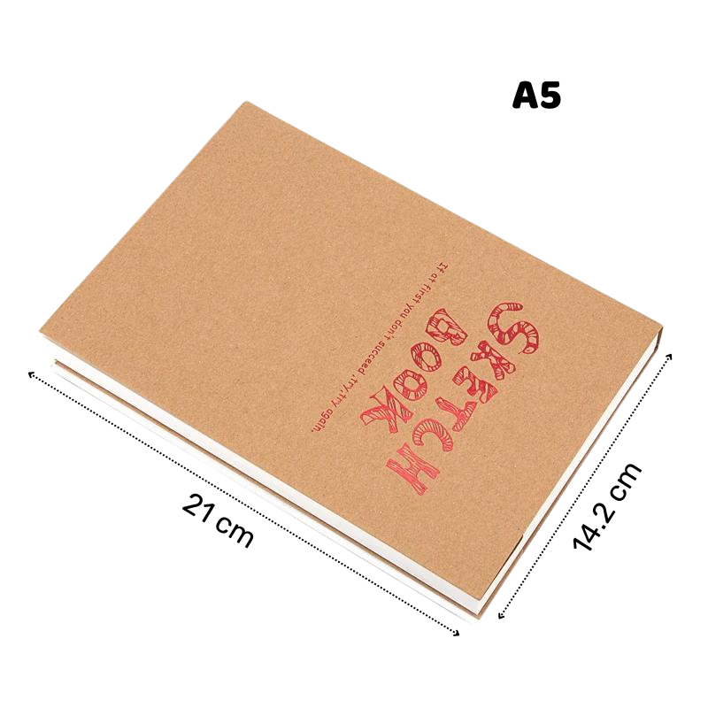 Carnet à croquis vintage 100g