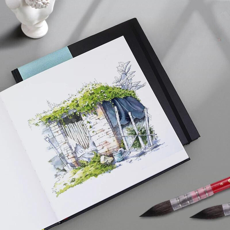 Carnet croquis feutre et aquarelle
