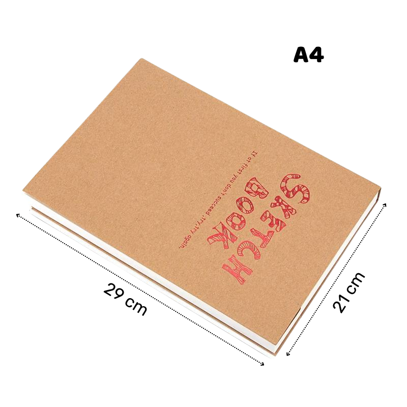 Carnet à croquis vintage 100g