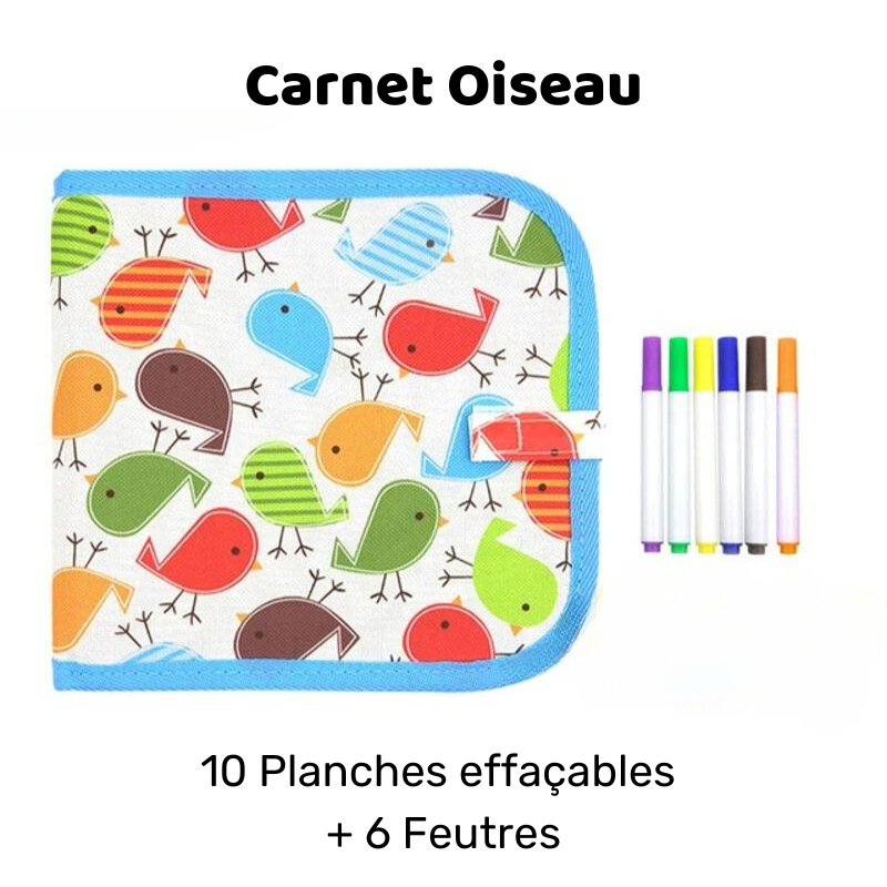 Carnet de Dessin Effaçable pour Enfants