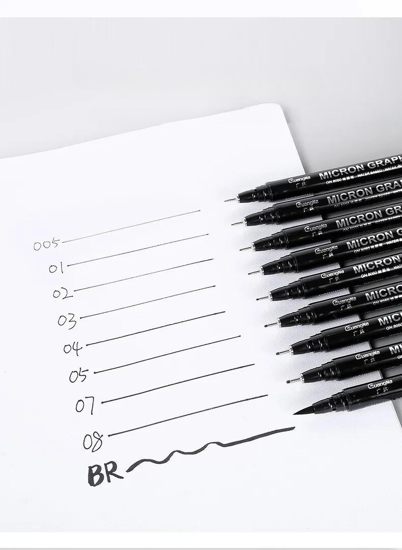 Set 12 Feutres Noirs, Ebook offert et -50% sur le carnet croquis et le set de crayons graphite !