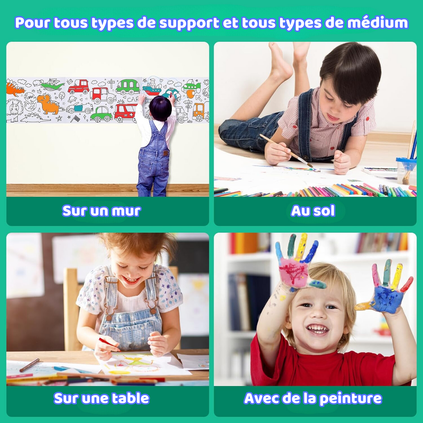 Rouleau à Colorier Adhésif