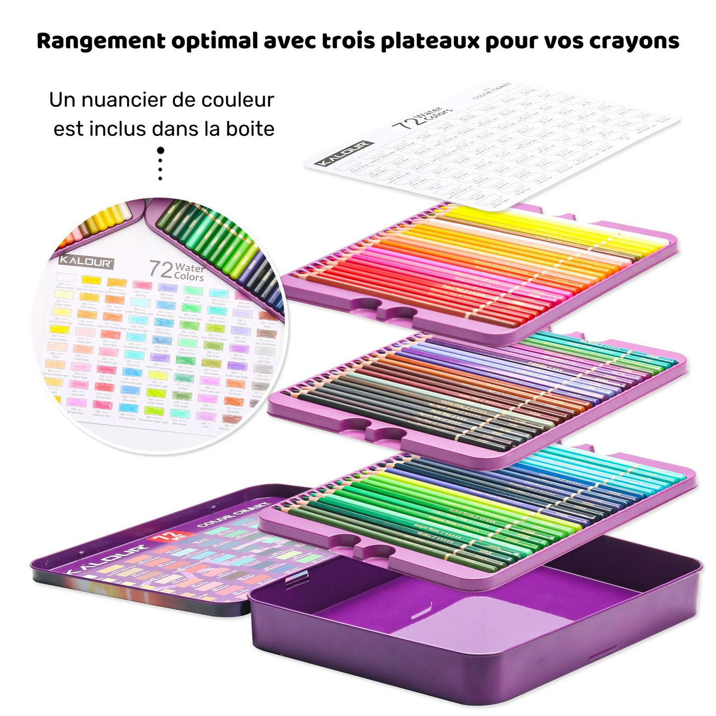 Crayons de couleur Aquarellable Premium