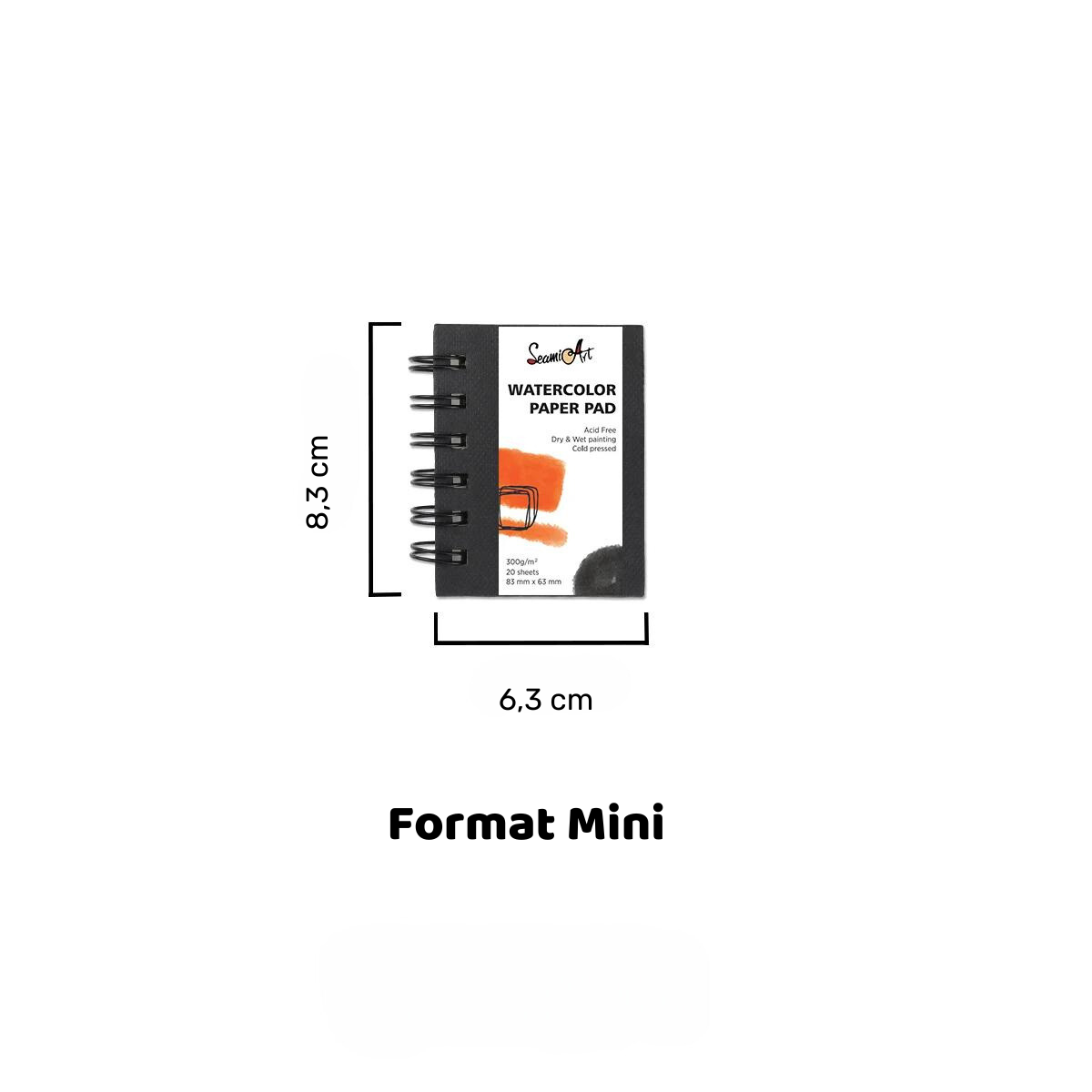 Carnet dessin spirale 300g