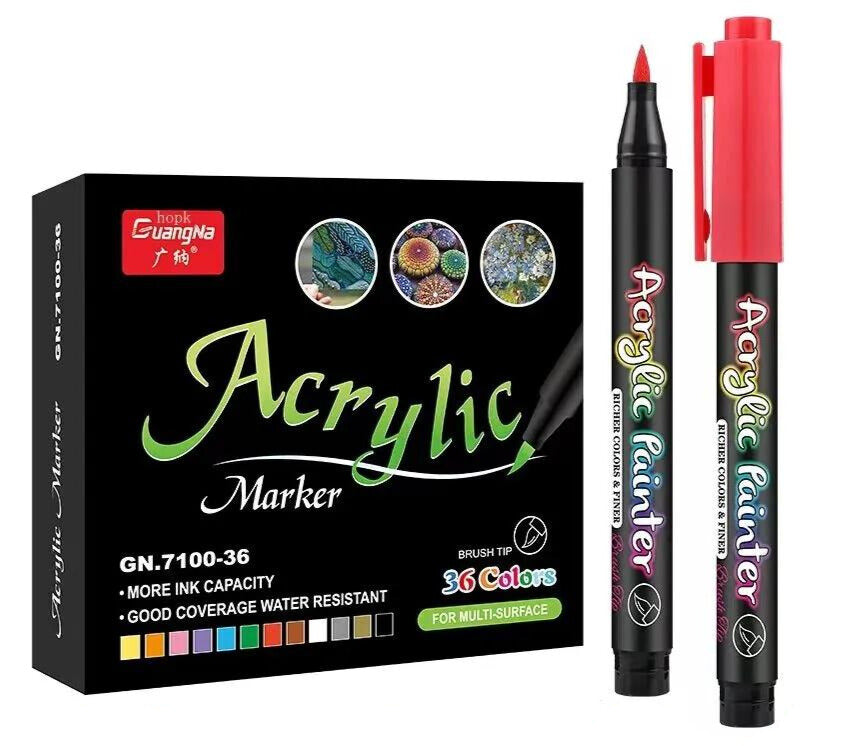 Feutres Acrylique pointe fine et souple