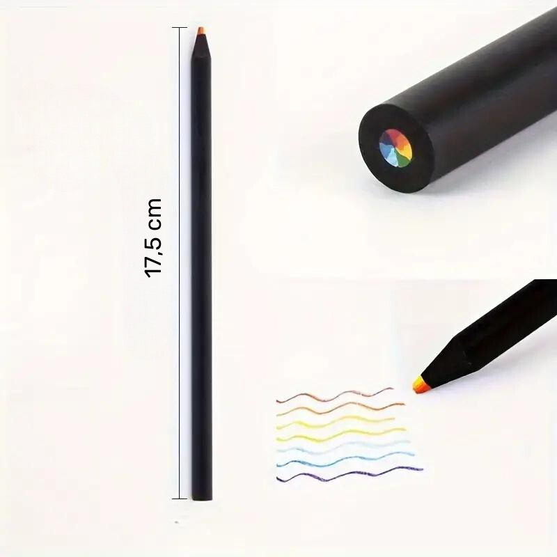 Crayons arc-en-ciel 7 Couleurs pour enfant
