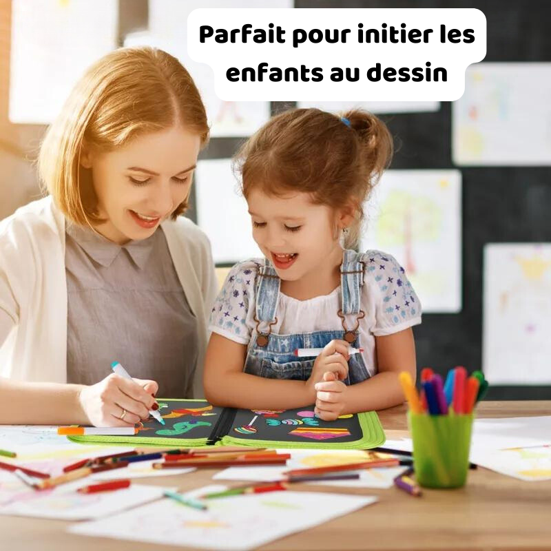 Carnet de Dessin Effaçable pour Enfants