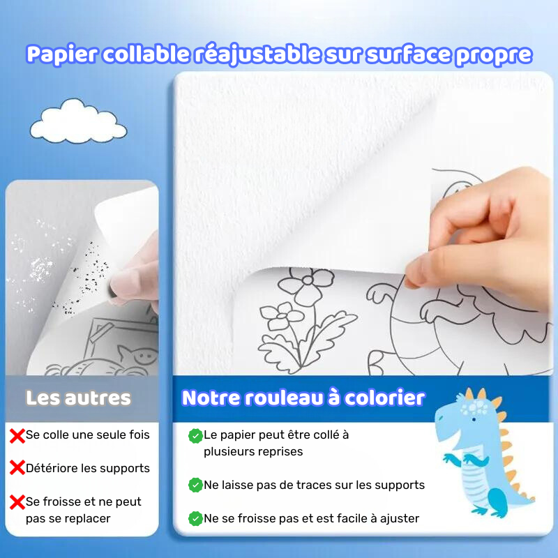 Rouleau à Colorier Adhésif
