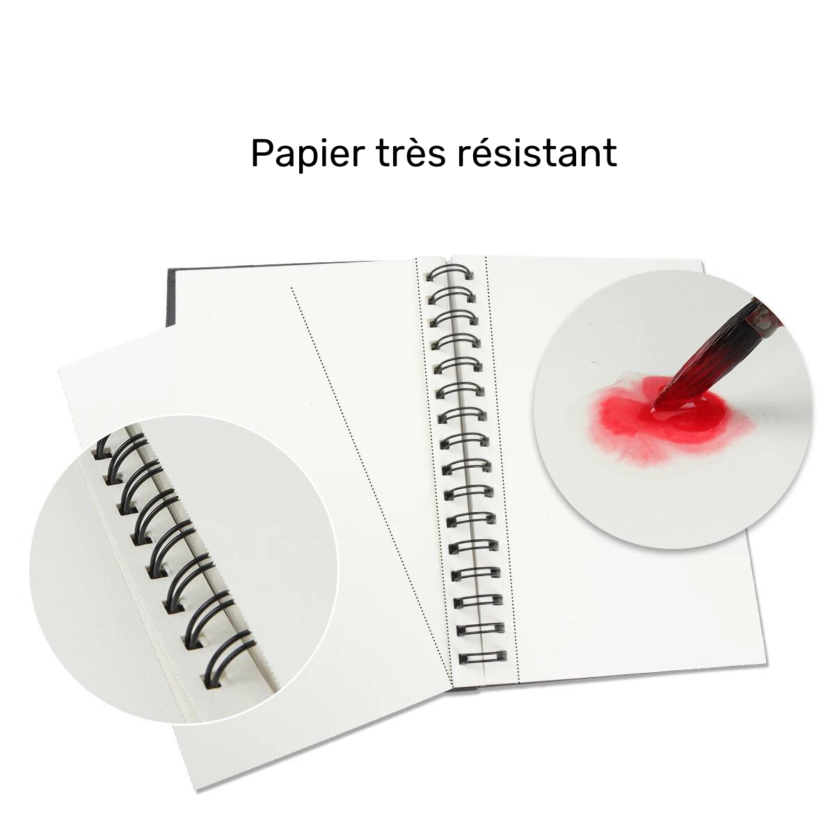 Carnet dessin spirale 300g