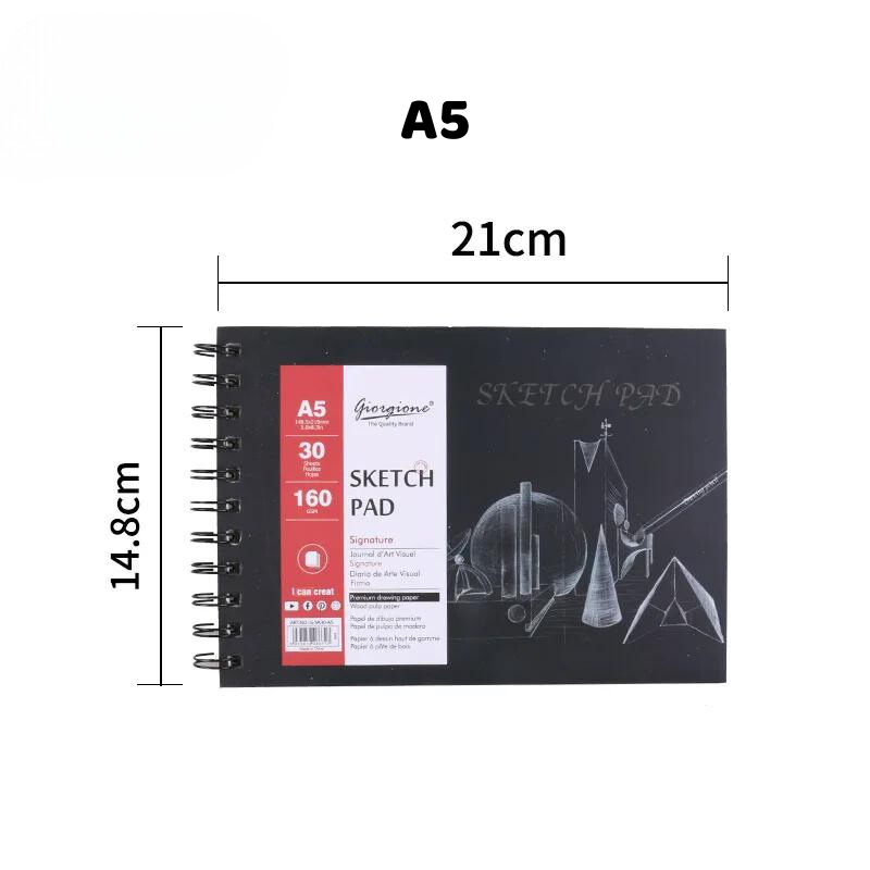 Carnet de Croquis Spirale Haute Qualité 160g