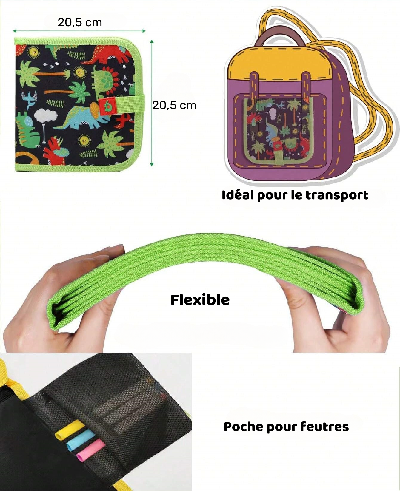 Carnet de Dessin Effaçable pour Enfants