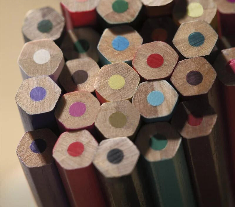 Crayons de Couleur à l'Huile - Haute Qualité - Set de 24 Couleurs