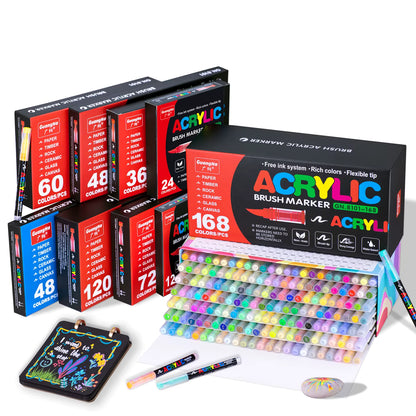 Feutres acrylique pointe fine et souple