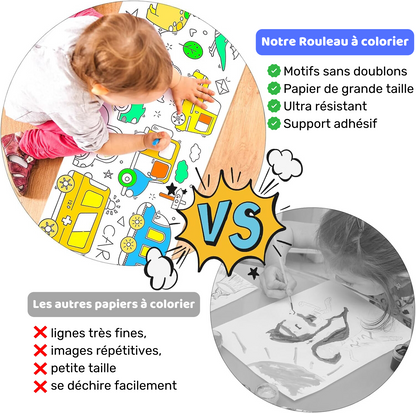 Rouleau Coloriage Adhésif