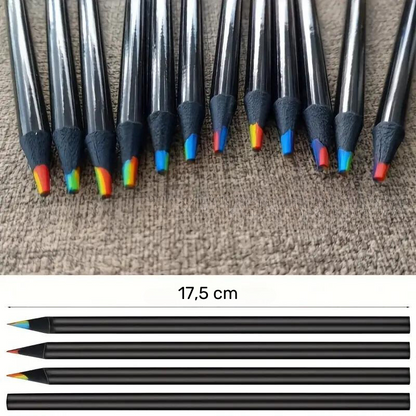 Crayons arc-en-ciel 7 Couleurs pour enfant