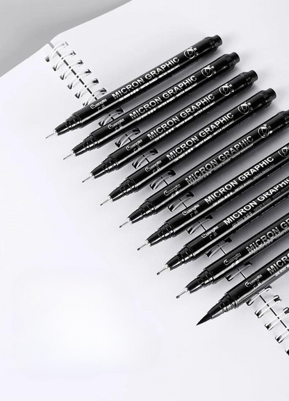 Set de 12 Feutres Noirs