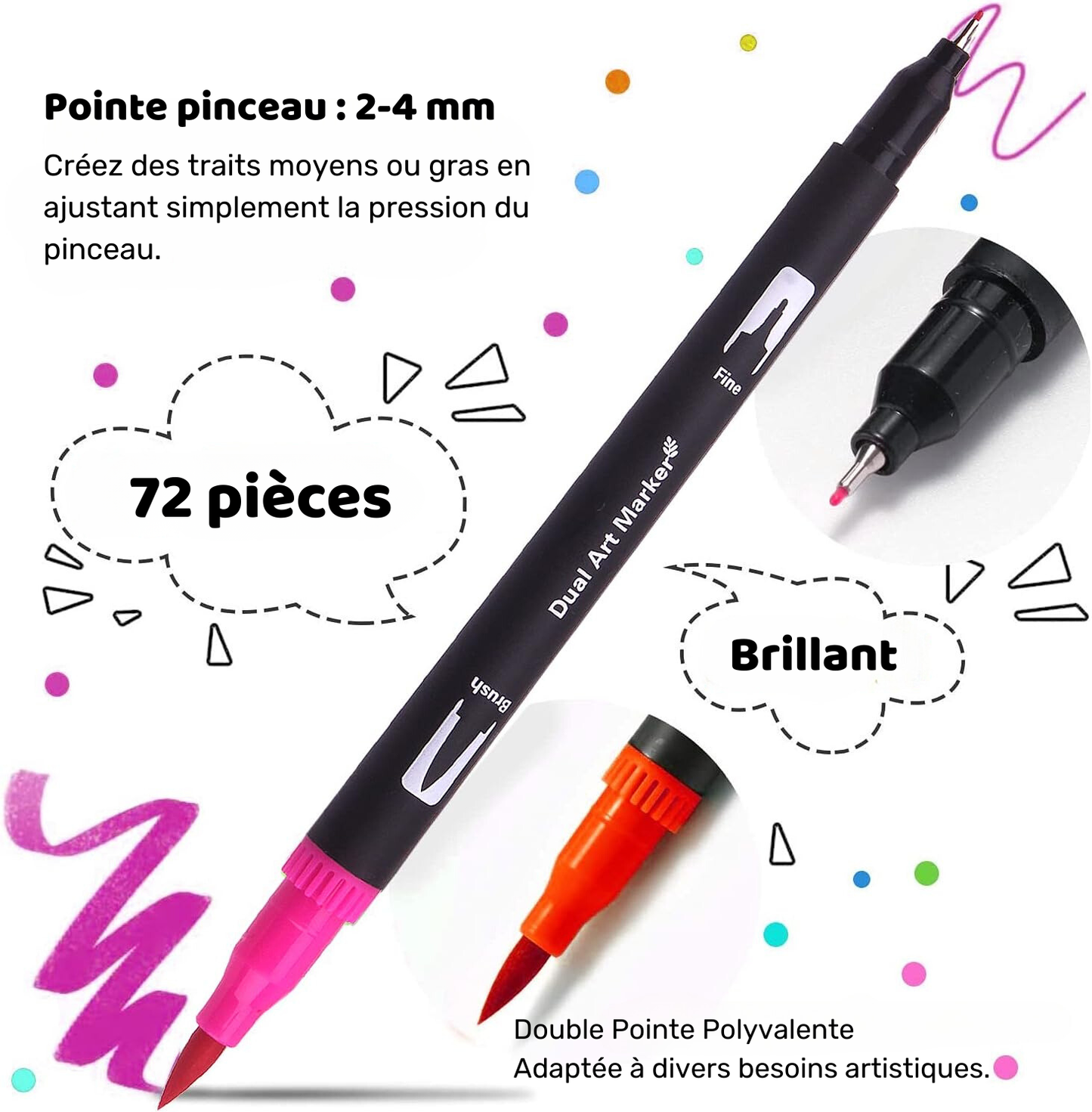Feutres à Double Pointe